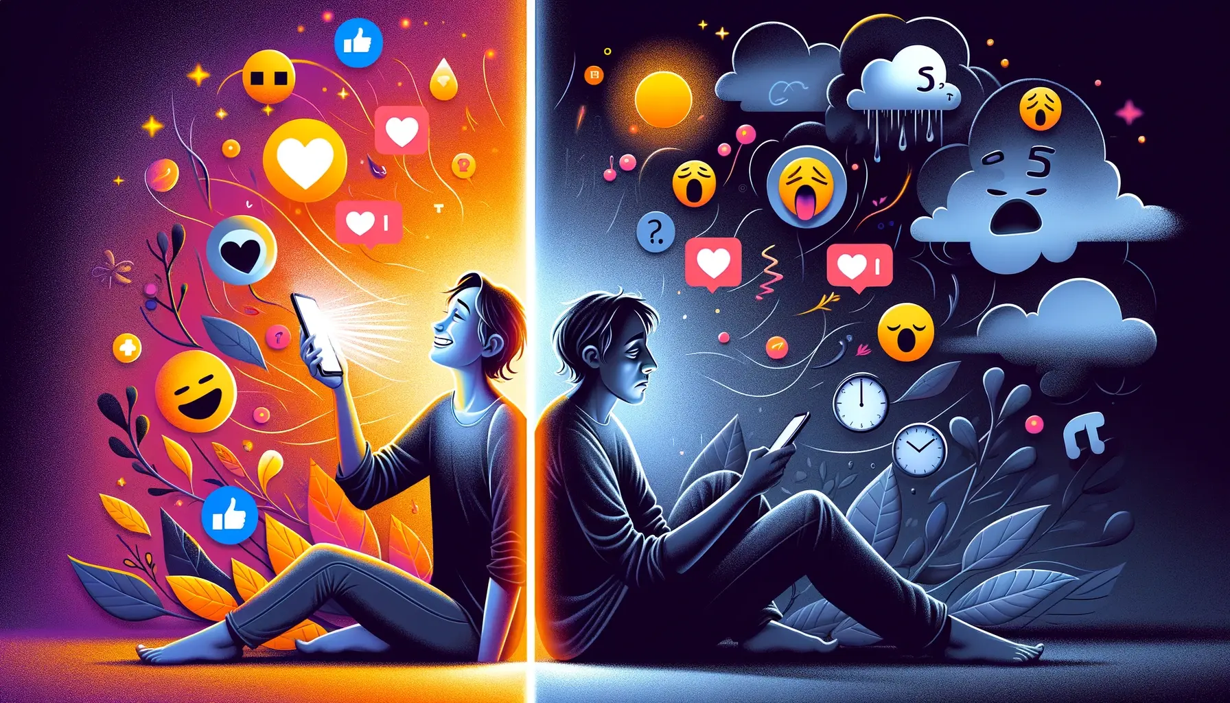 Mixed Feelings About the Social Media